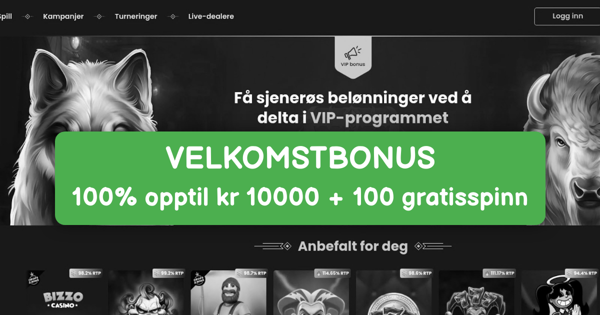 Bizzo Casino Norge - Rask Utbetaling Casino